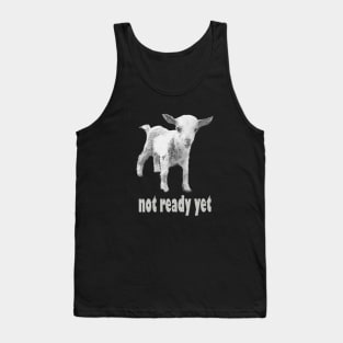 Severance Goat Not Ready Yet White Tank Top